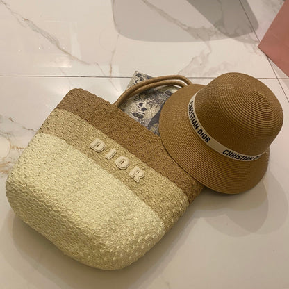 CD Tote Bag & Hat Set Plant Grass 210817
