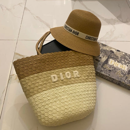 CD Tote Bag & Hat Set Plant Grass 210817