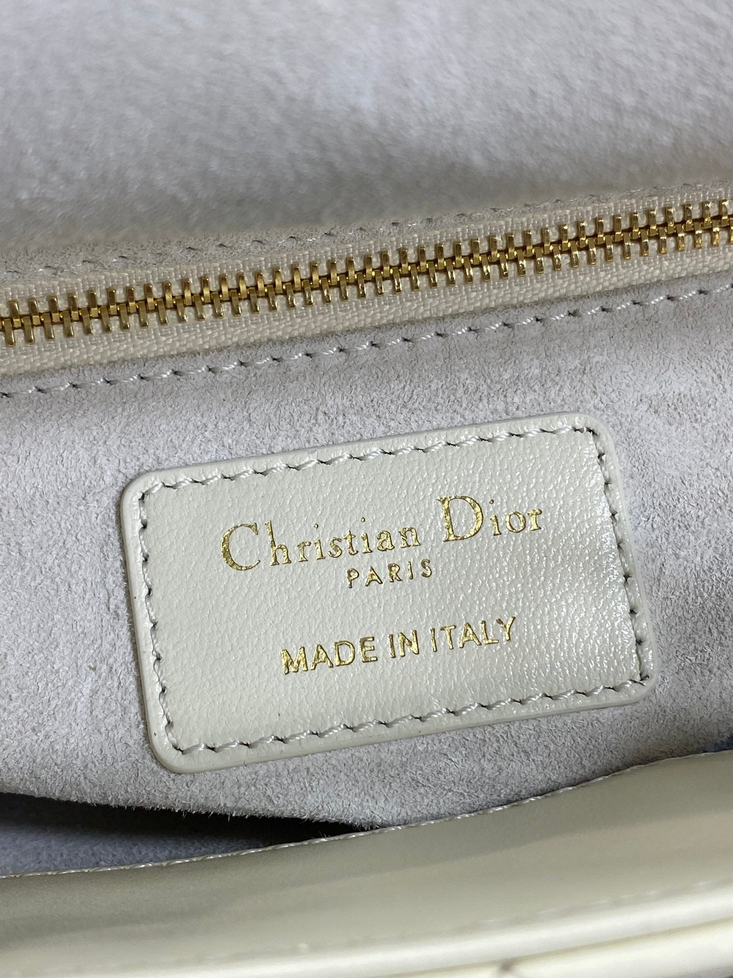 CD Mini Lady Dior 17cm White Cannage Calfskin Leather GHW 158537