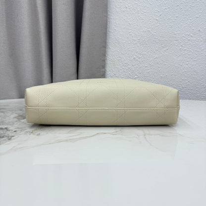 CD Diorly Shoulder Bag 31.5cm Cream Cowhide Leather 158560