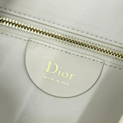 CD Diorly Shoulder Bag 31.5cm Cream Cowhide Leather 158560