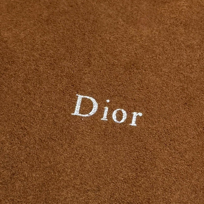CD Diorly Shoulder Bag 31.5cm Brown Suede Leather 158566