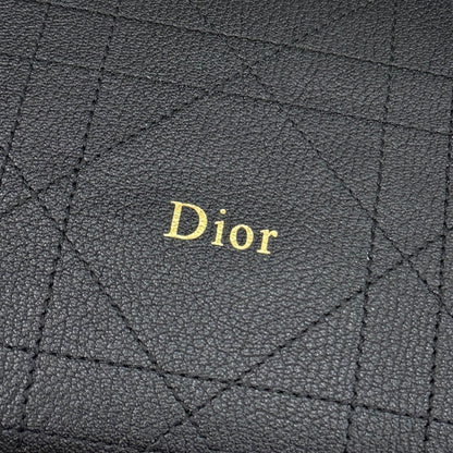 CD Diorly Shoulder Bag 31.5cm Black Cowhide Leather 158570