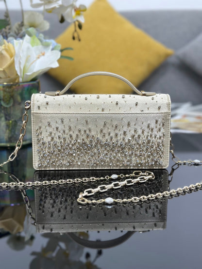 CD My Mini Bag Metallic 21cm Leather Crystal 160823