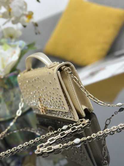 CD My Mini Bag Metallic 21cm Leather Crystal 160823