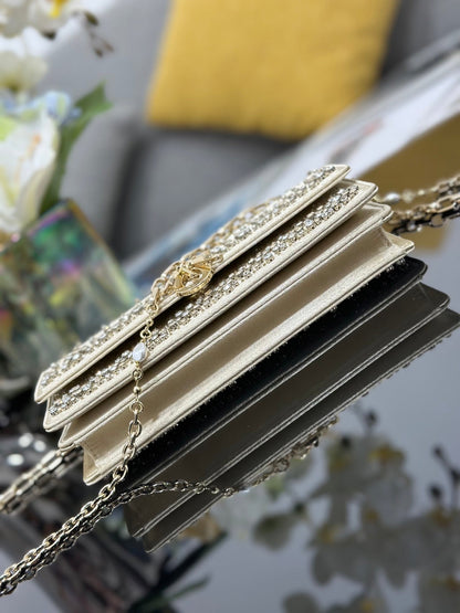 CD My Mini Bag Metallic 21cm Leather Crystal 160823
