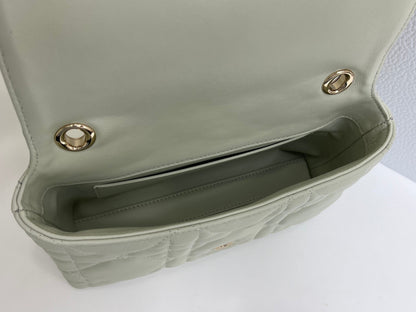 CD My Tender Top Handle Mini Bag 21cm Mint Green Macrocannage Leather 159472