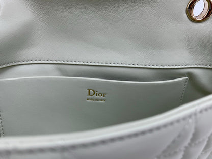 CD My Tender Top Handle Mini Bag 21cm Mint Green Macrocannage Leather 159472