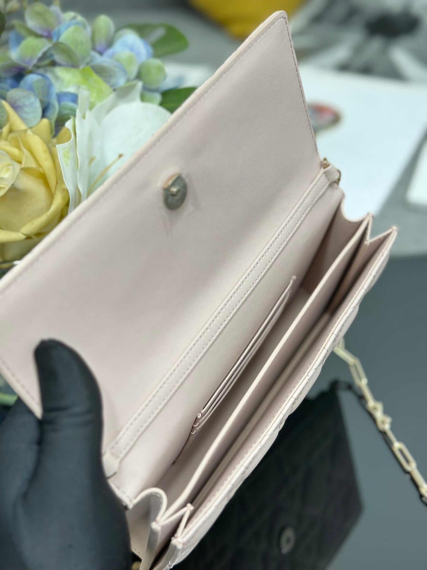 CD My Dior Mini Bag Soupir 21cm Light Pink Cannage Leather