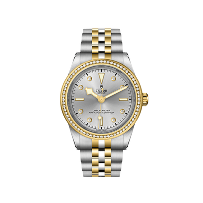 Black Bay One S&G 39mm - Silver, Diamond-Set and Diamond Bezel on Bracelet