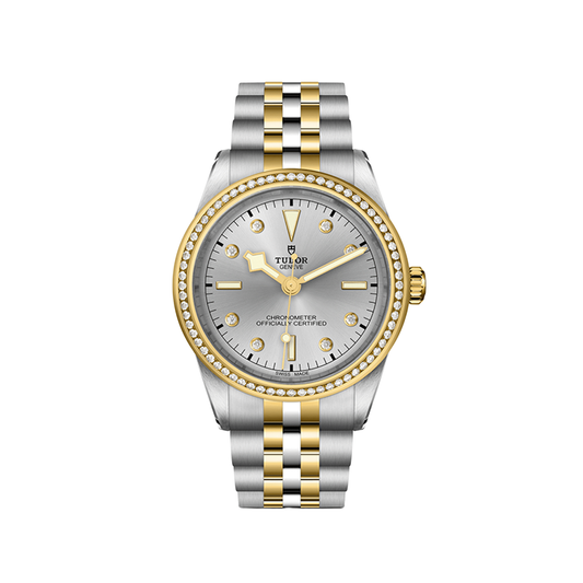 Black Bay One S&G 39mm - Silver, Diamond-Set and Diamond Bezel on Bracelet