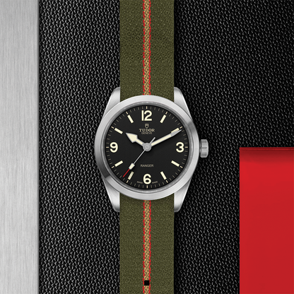 Ranger 39mm - Black on Fabric Strap