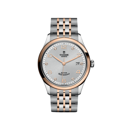 1926 Rose Gold Two-Tone 39mm - Silver, Diamond-Set on Bracelet