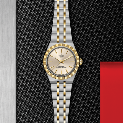 TUDOR Royal Yellow Gold Two-Tone 30mm - Ivory on Bracelet