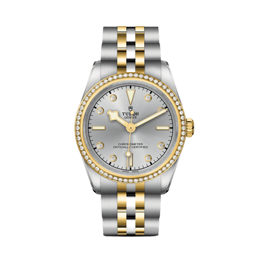 Black Bay One S&G 31mm - Silver, Diamond-Set, Diamond Bezel on Bracelet