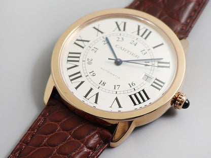 RONDE SOLO DE CARTIE 42MM ROSE GOLD WHITE DIAL