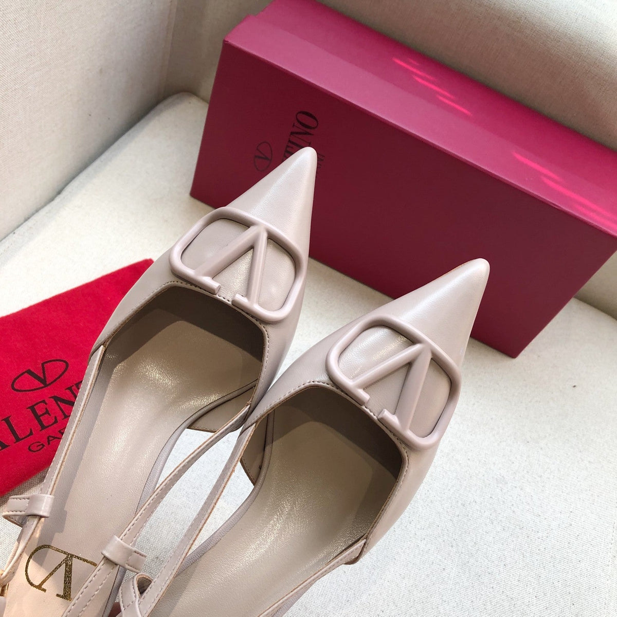 Valentino Slingback Pump 40mm Sheepskin