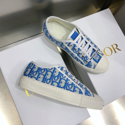 CD 26s Walk'n'Dior Sneaker Blue Oblique Embroidered Cotton 966651