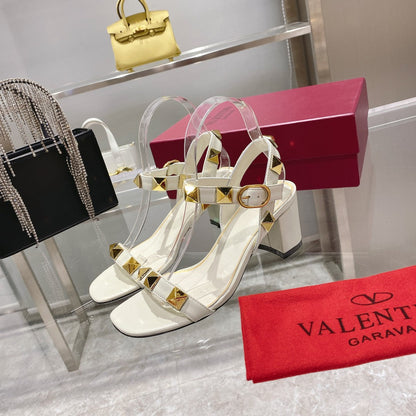 Valentino Roman Stud Sandal 65mm Calfskin 239546