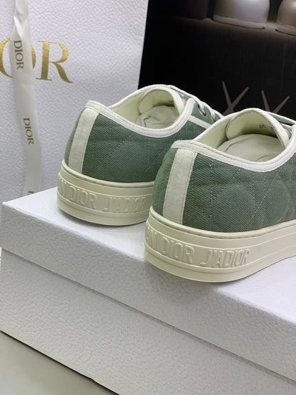 CD 26s Walk'n'Dior Sneaker Pale Green Cream Cotton 966656