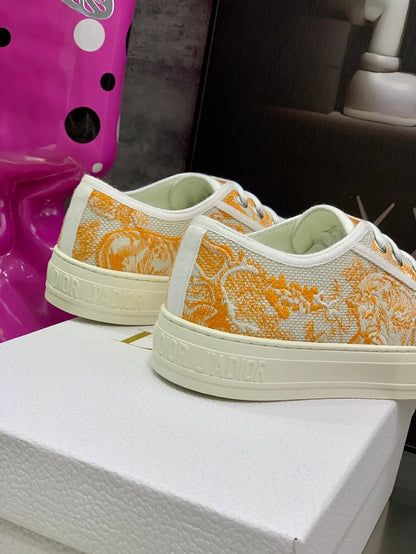 CD 26s Walk'n'Dior Sneaker Orange Cream Cotton 966658