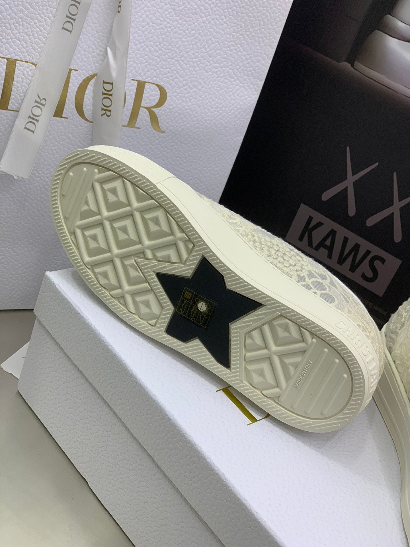 CD 26s Walk'n'Dior Sneaker Cream Cotton 966659