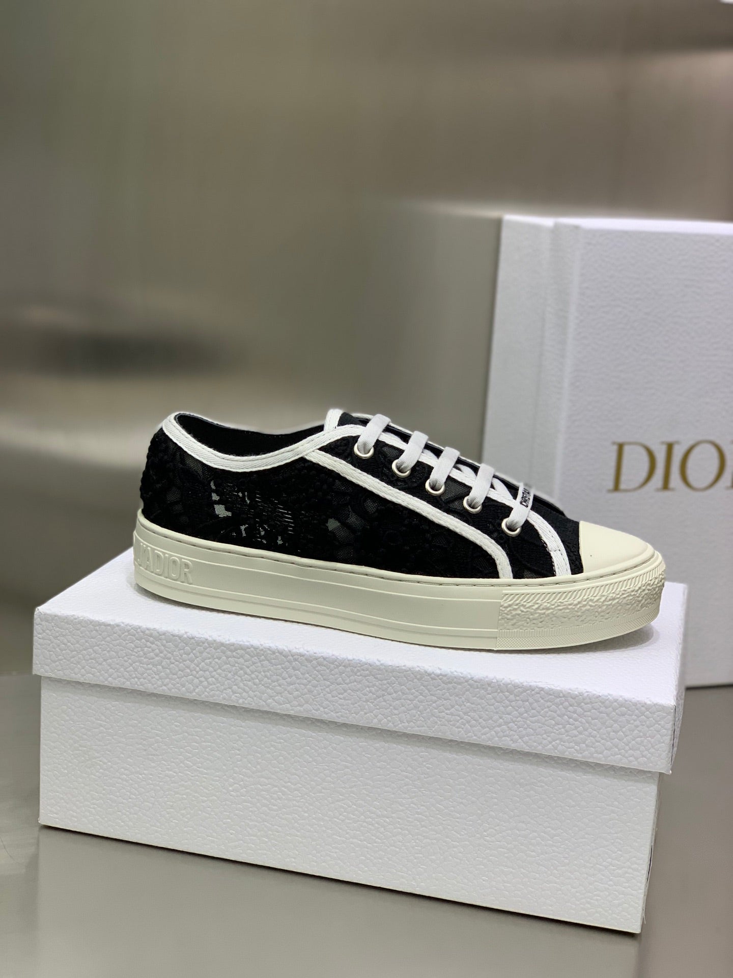 CD 26s Walk'n'Dior Sneaker Black Cotton 966660