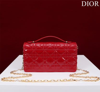 my cd mini 21 red patent calfskin