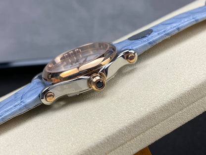 Happy Diamonds 30mm Pink Gold White