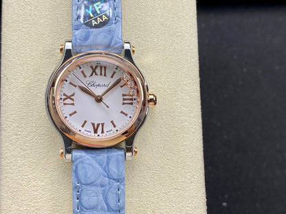 Happy Diamonds 30mm Pink Gold White