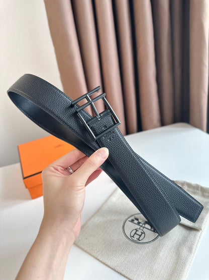 HM Nathan 40mm Belt Black Leather 187799