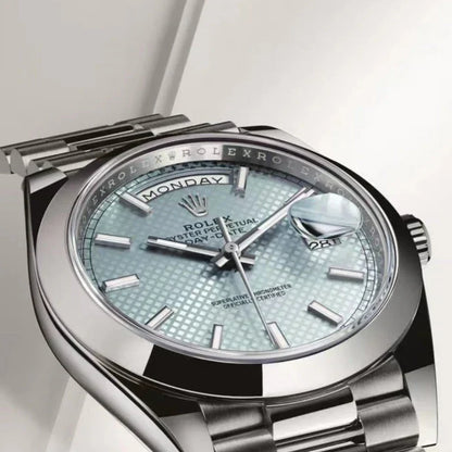 Rolex Datejust 41mm Silver Light Blue Dial