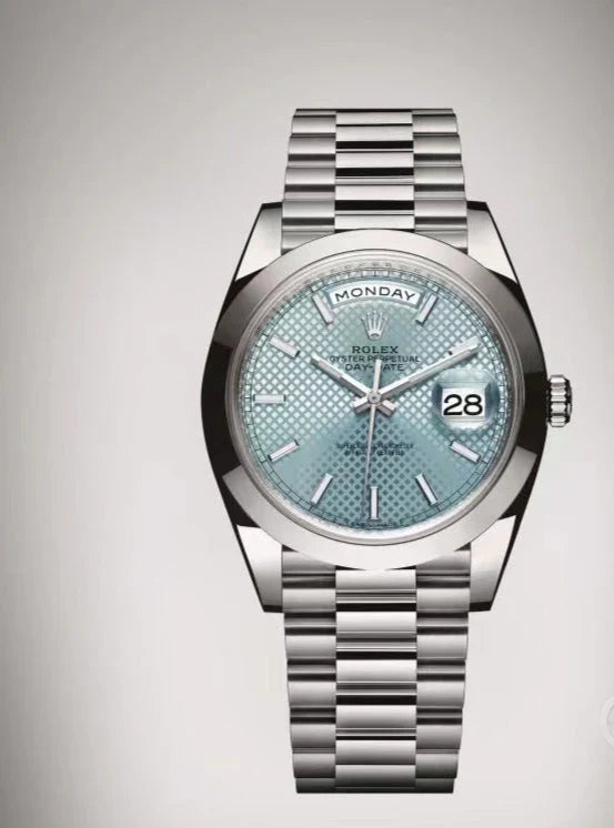 Rolex Datejust 41mm Silver Light Blue Dial