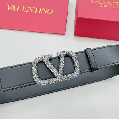 Garavani Reversible VLogo Signature Belt 40mm Black Leather 200696