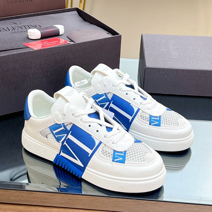 VT 2025 Sneakers White Blue Mesh Calfskin Fabric 546970