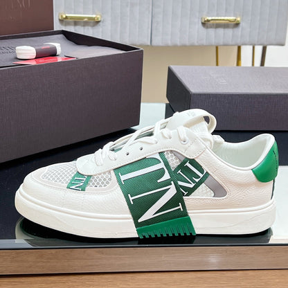 VT 2025 Sneakers White Green Mesh Calfskin Fabric 546972