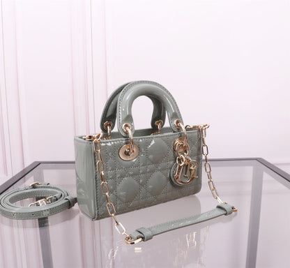 MICRO LADY D-JOY 16.5  ROCK GRAY LAMBSKIN