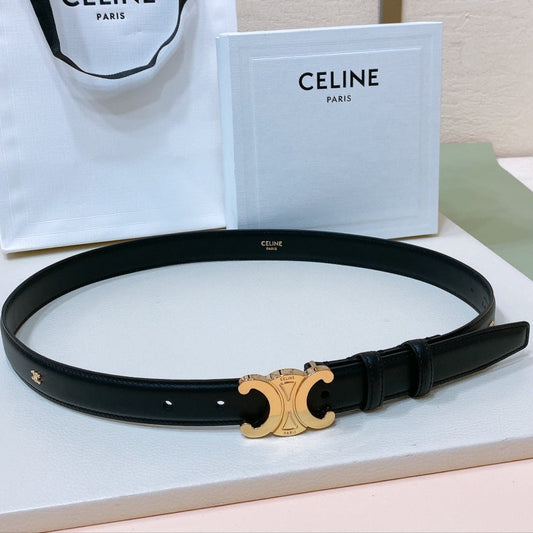 CEL 25mm Teen Triomphe Belt Black Cowhide 176679