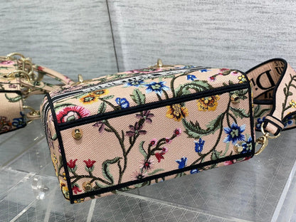 CD Floral Pollen 24 Lady Dior Bag Canvas 336648