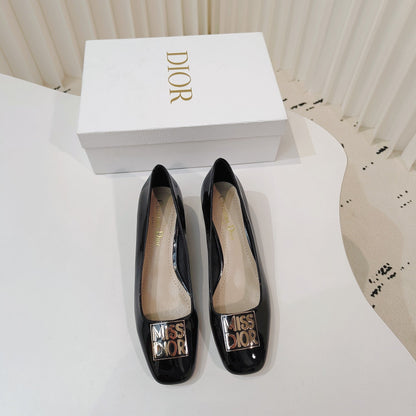 Miss Dior Pump 40mm In Glossy Black Cowhide 111368