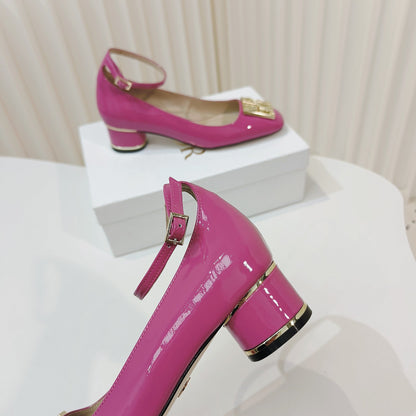 CD Miss Dior Pump 40mm In Deep Pink Cowhide 111330