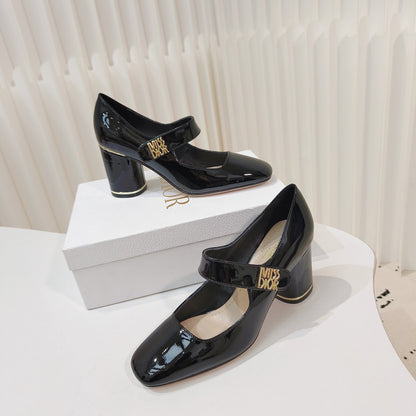 Miss Dior Pump 85mm In Glossy Black Cowhide 111359