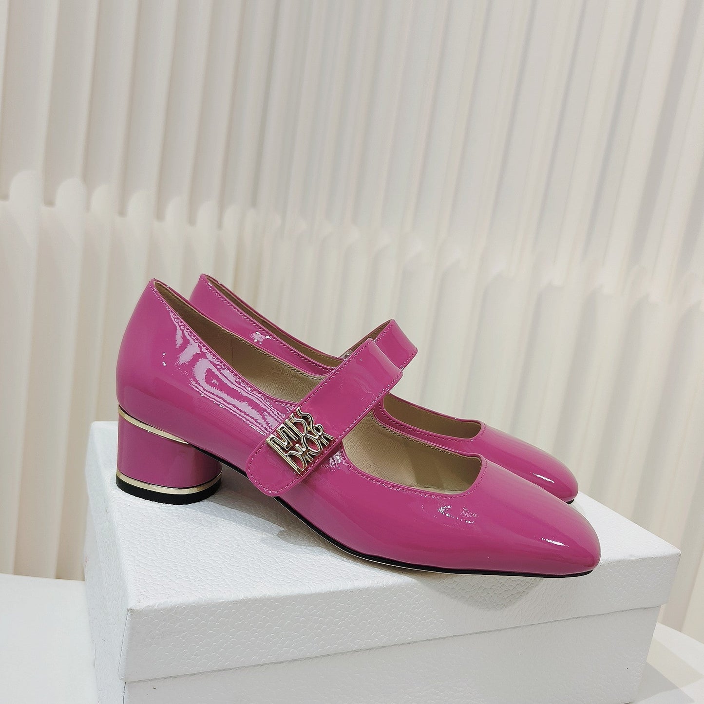 Miss Dior Pump 40mm In Deep Pink Cowhide 111346