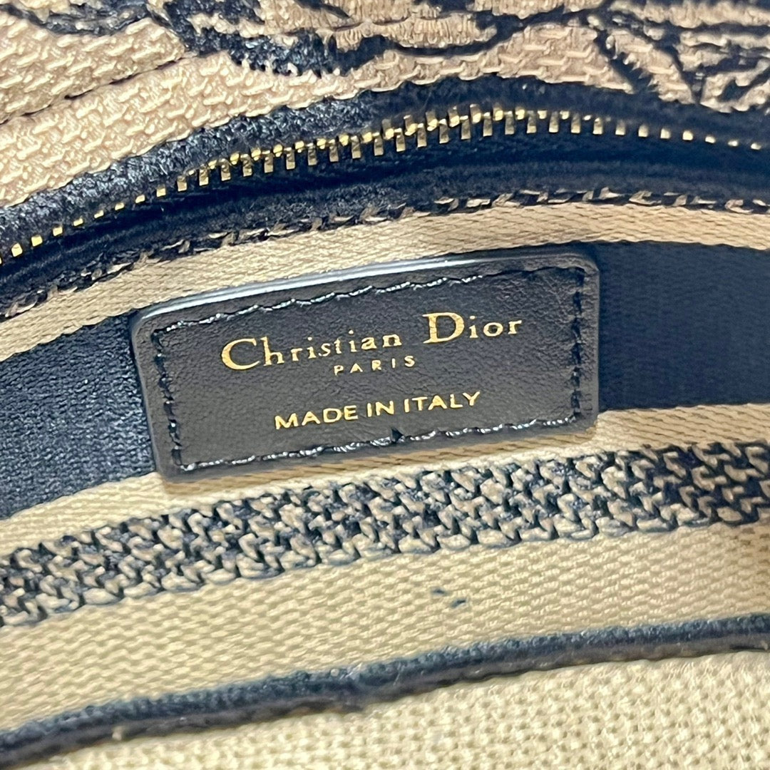 CD Paris White 17 Lady Dior Bag Canvas 336756