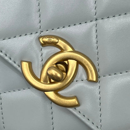 CC 25S Woc Cloud Blue Calfskin Gold Hardware