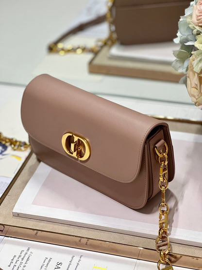 CD Montaigne Avenue Bag Pink Calfskin 336845