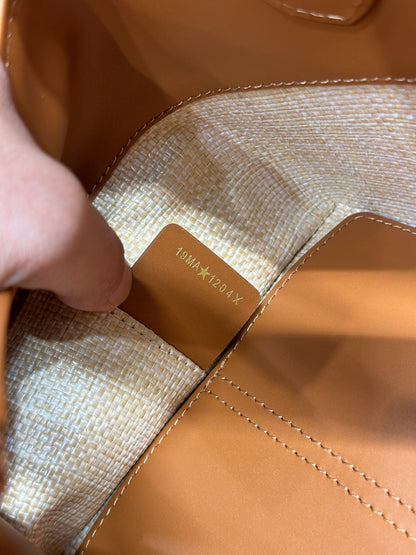 CD Small Dior Toujours Bag 23cm Natural Cannage Raffia 288656