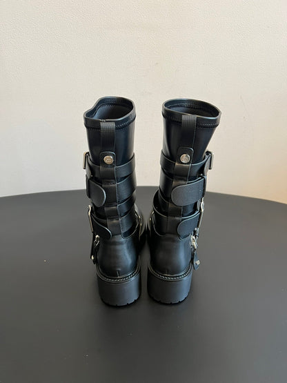 Dior 2025 Short Boot Black Cowhide 501247