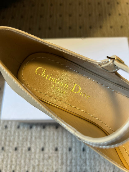 CD 25s D-Art Pumps 55mm Beige Patent Leather