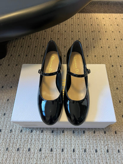 CD 25s D-Art Pumps 55mm Black Patent Leather